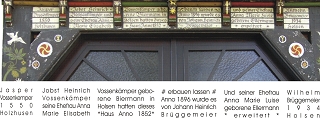 Holsen Vossenkmper Inschrift
